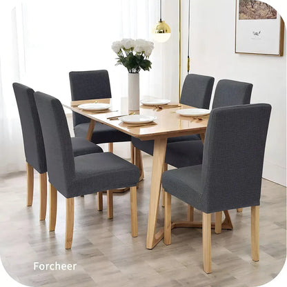 Fundas Elásticas Lisas para Sillas de Comedor – Pack x6 (Color entero)