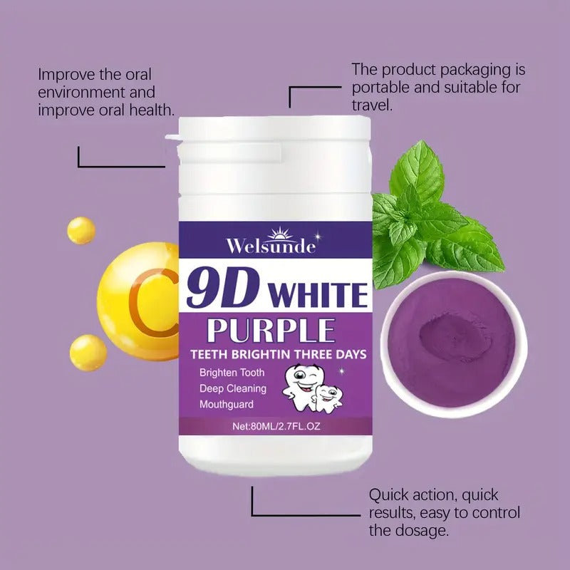 Polvo Blanqueador Dental 9D con Hidroxiapatita