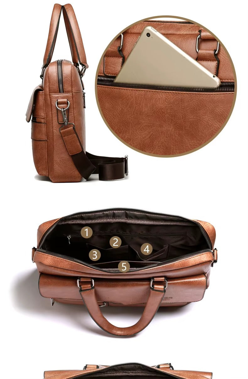 Maletín Ejecutivo de Cuero para Hombre – Weixier Pro