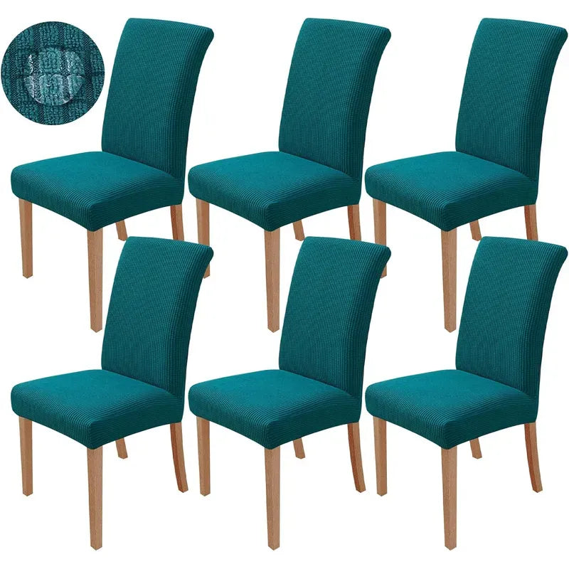 Fundas Elásticas Lisas para Sillas de Comedor – Pack x6 (Color entero)