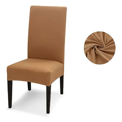 Fundas Elásticas Lisas para Sillas de Comedor – Pack x6 (Color entero)