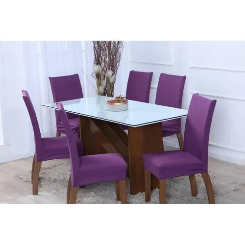 Fundas Elásticas Lisas para Sillas de Comedor – Pack x6 (Color entero)