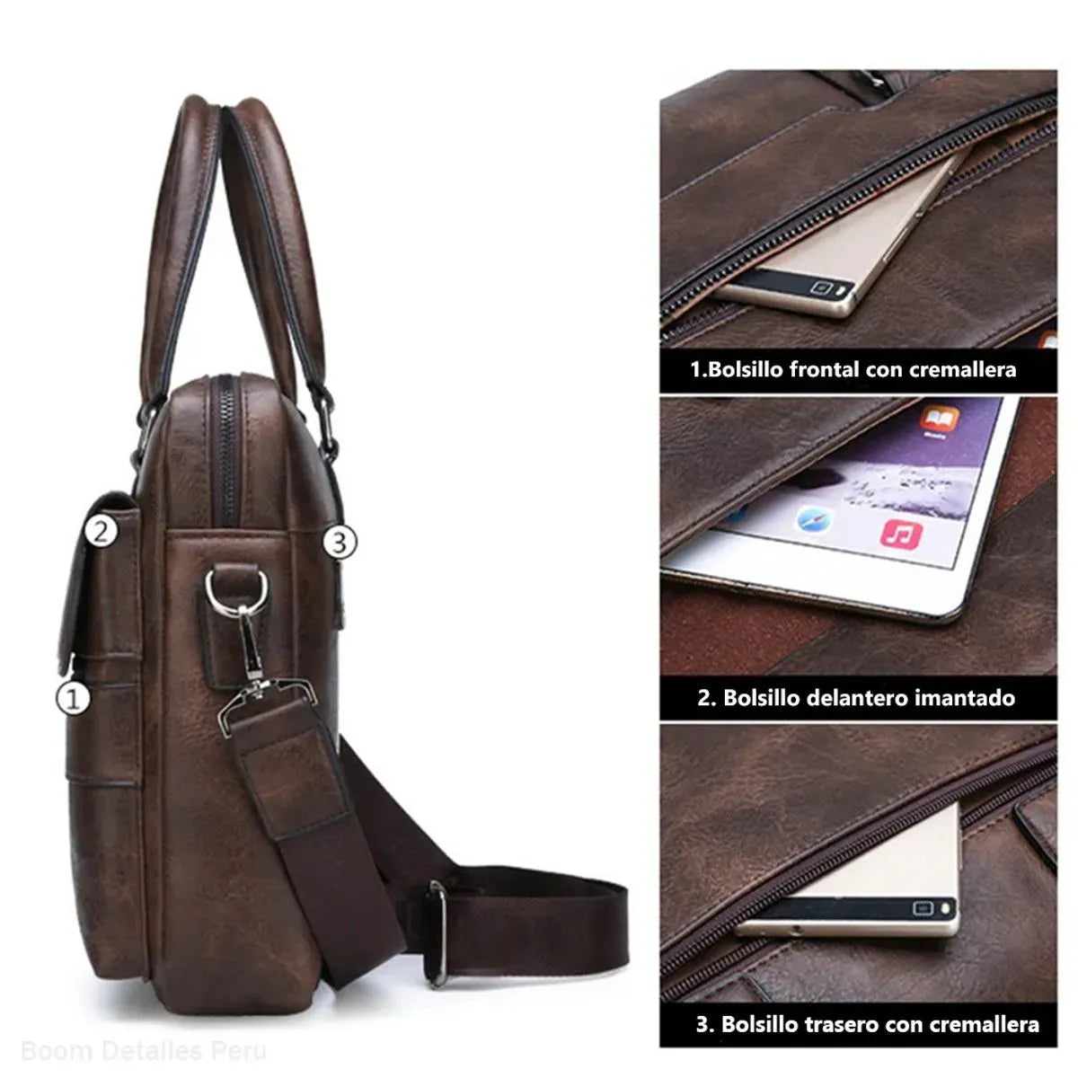 Maletín Ejecutivo de Cuero para Hombre – Weixier Pro