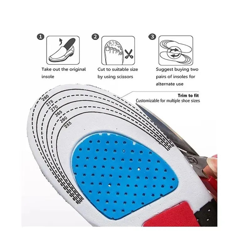 Plantillas Ortopédicas Antishock con Soporte Ergonómico – Pack x3