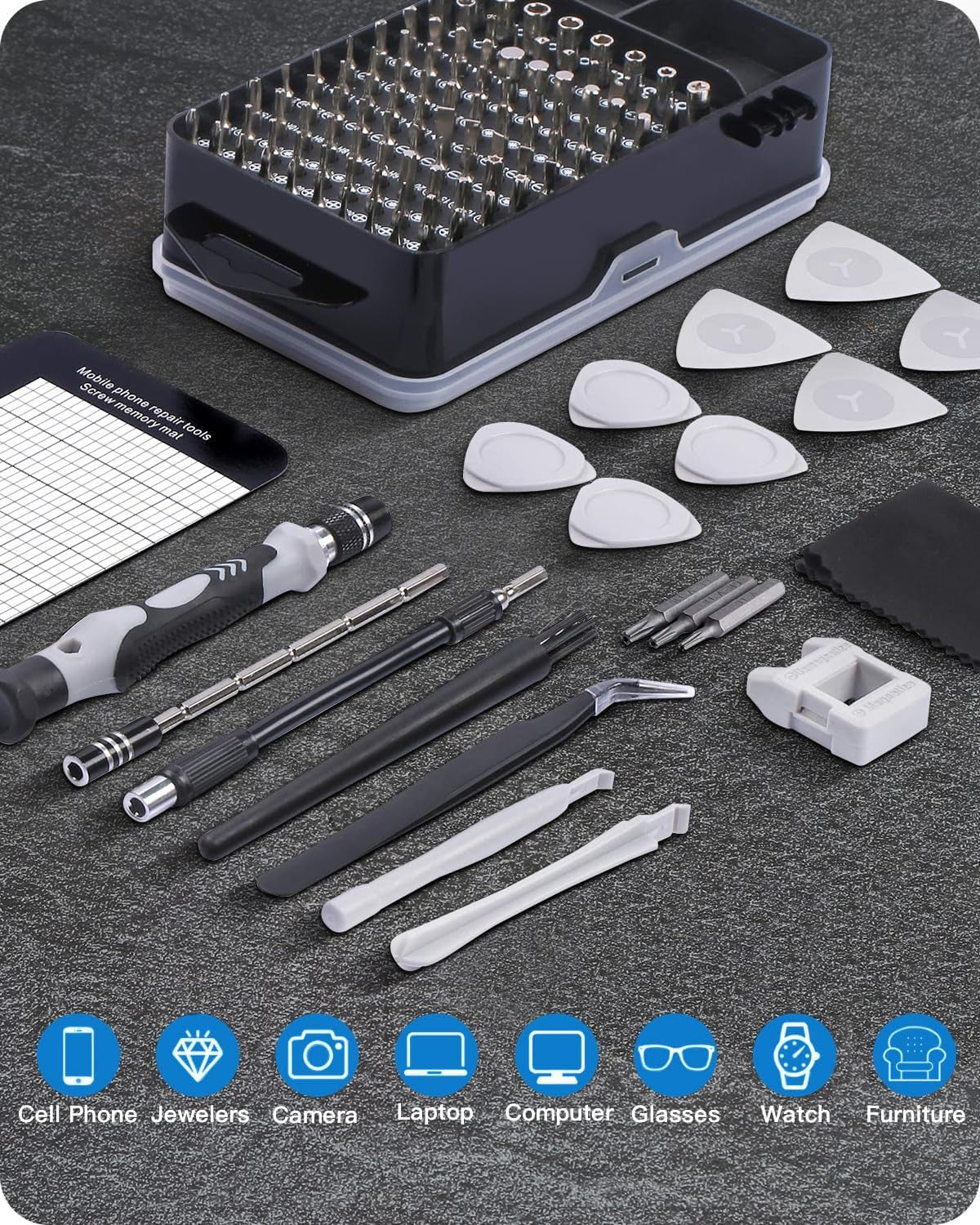 Kit de destornilladores para Reparacion Profesional - 115 en 1