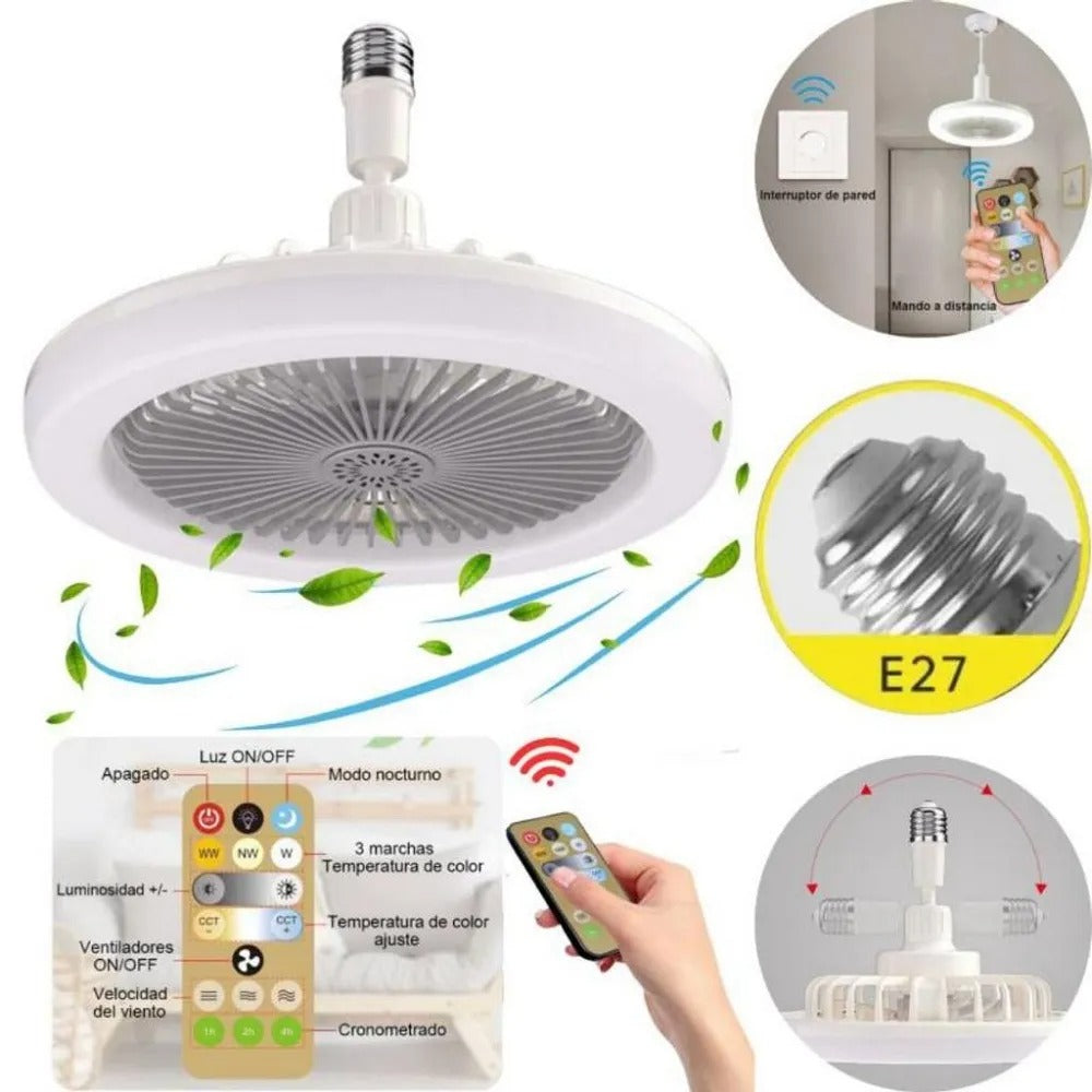 Ventilador de Techo LED  2 en 1 - BreezeLight