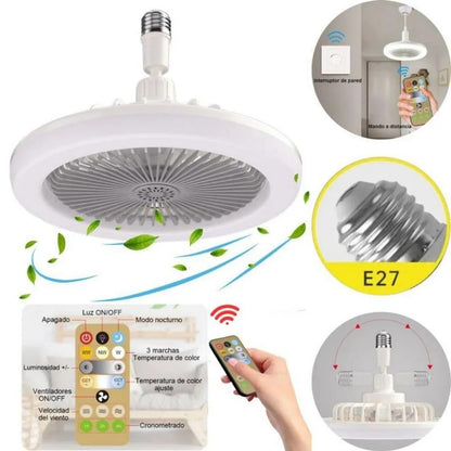 Ventilador de Techo LED  2 en 1 - BreezeLight